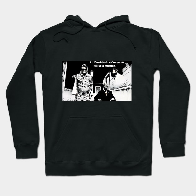 Elvis & JFK Hoodie by KazArtDesigns